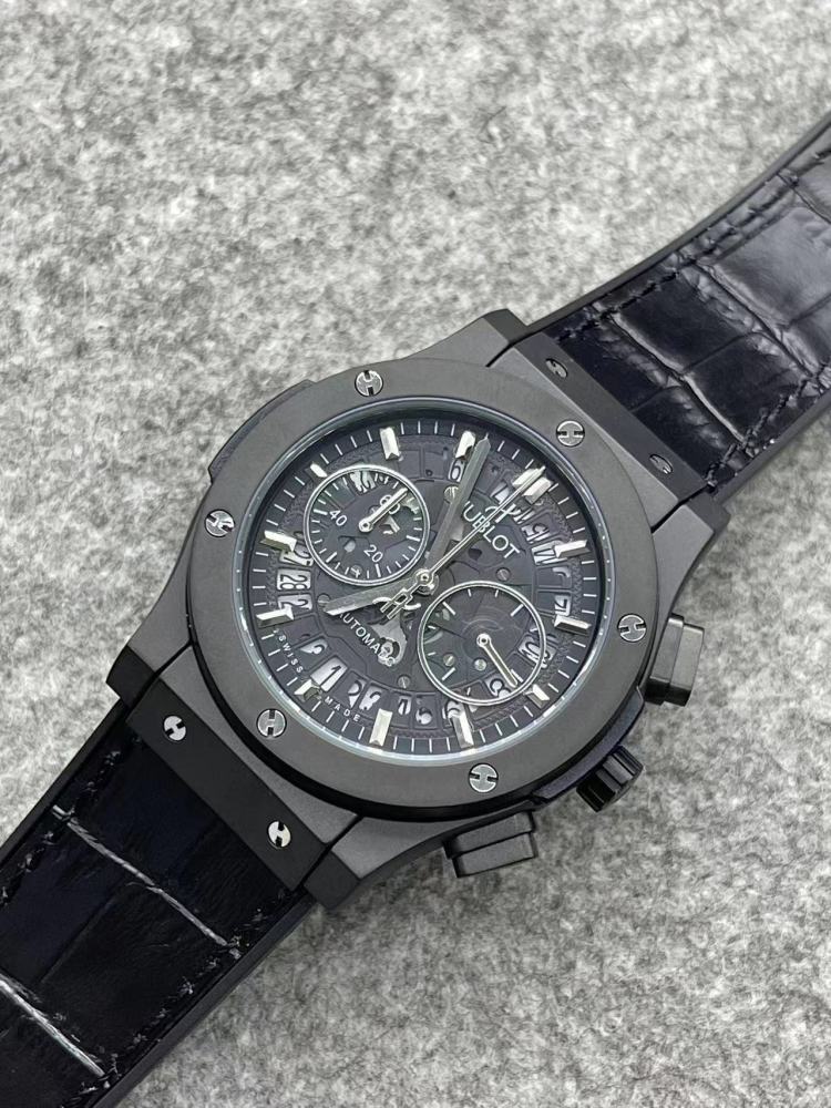 Men's Quartz Watch Chronograph 904L Stainless Steel 42mm-HB157