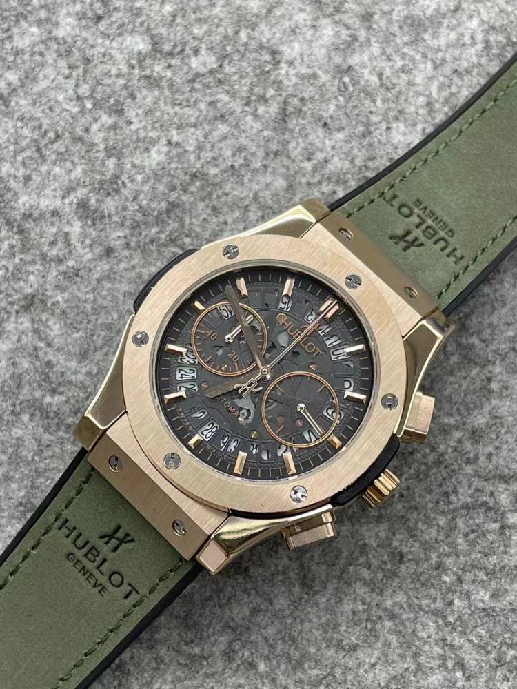 Men's Quartz Watch Chronograph 904L Stainless Steel 42mm-HB157