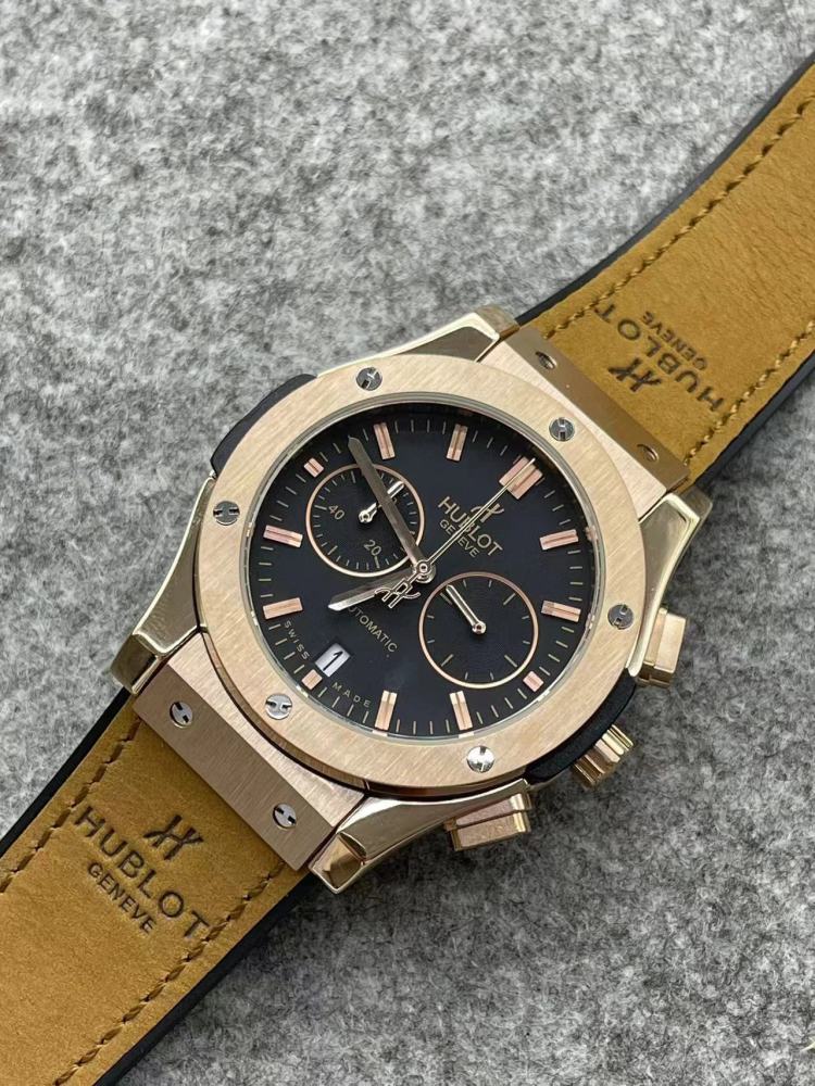 Men's Quartz Watch Chronograph 904L Stainless Steel 42mm-HB157