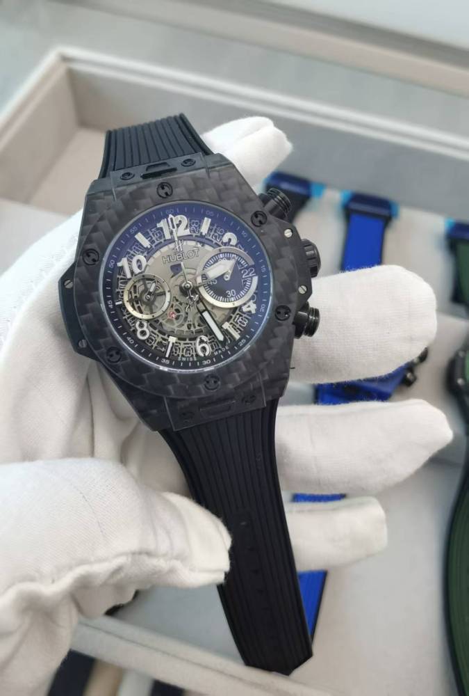 Men's Quartz Watch Chronograph 904L Stainless Steel 42mm-HB199