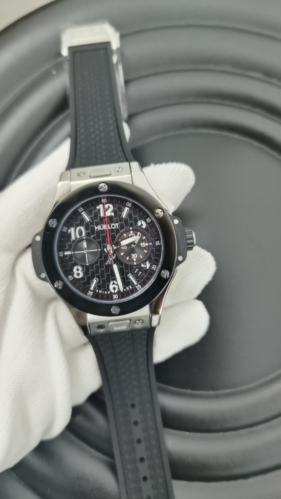 Men's Quartz Watch Chronograph 904L Stainless Steel 45mm-HB193