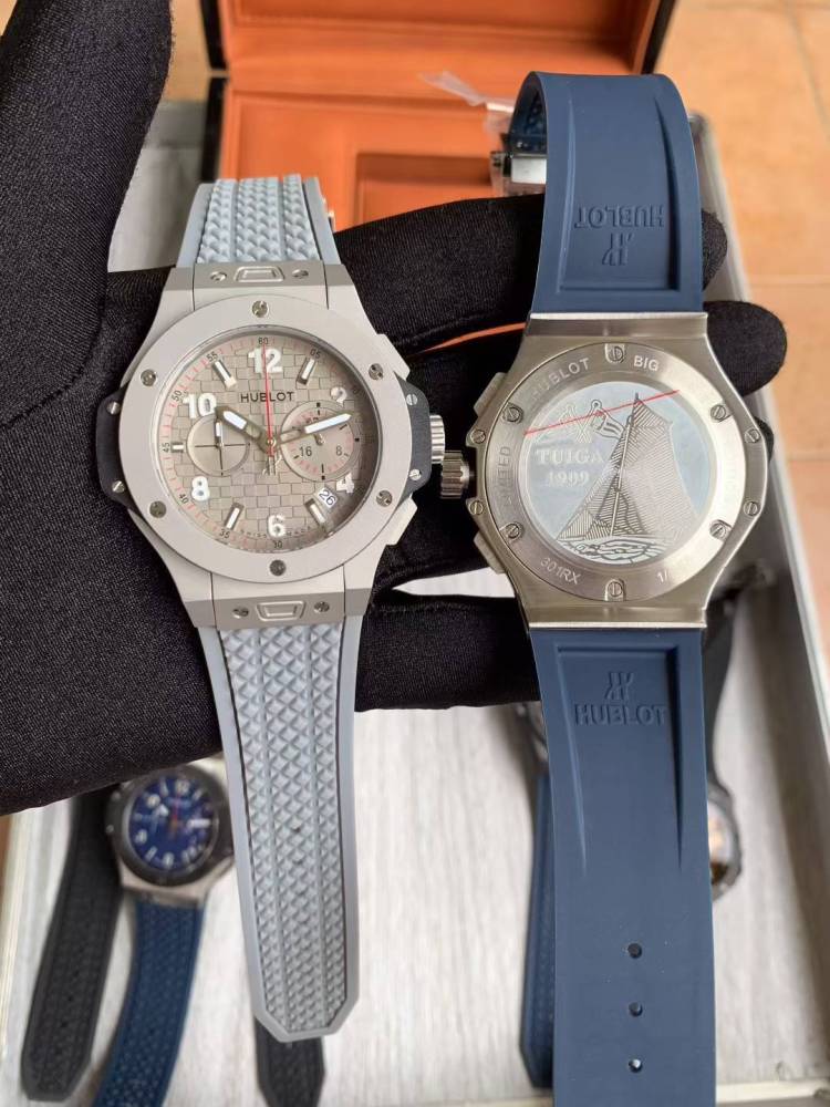 Men's Quartz Watch Chronograph 904L Stainless Steel 42mm-HB191
