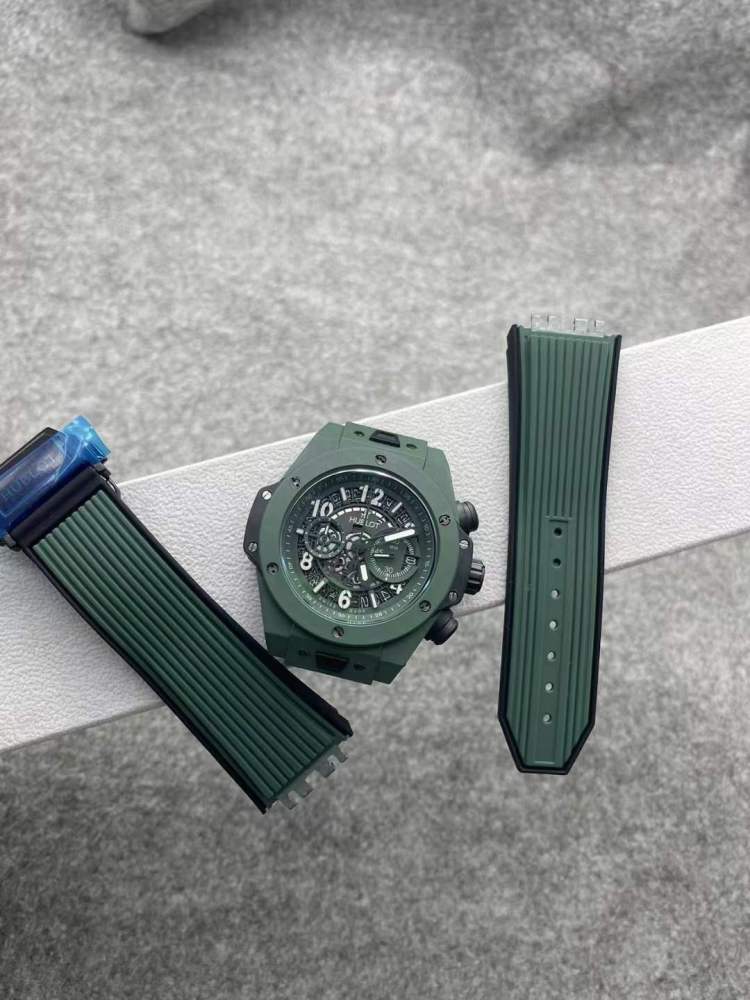 Men's Quartz Watch Chronograph 904L Stainless Steel 45mm-HB165