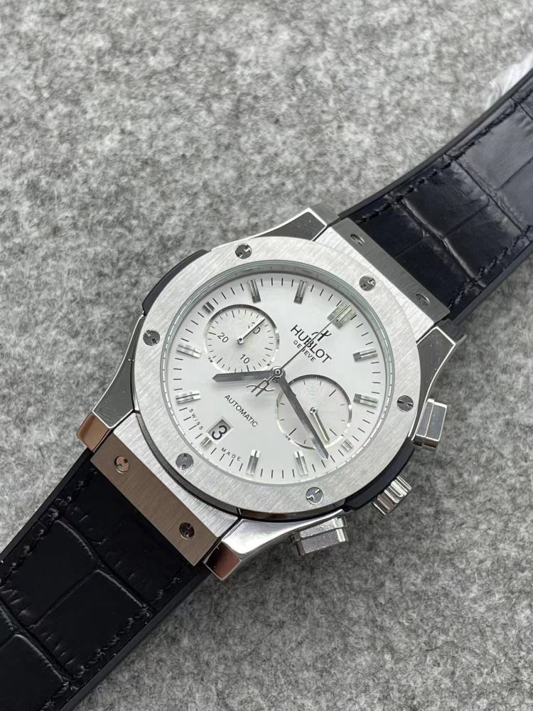 Men's Quartz Watch Chronograph 904L Stainless Steel 42mm-HB157