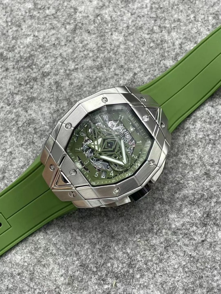 Men's Quartz Watch Chronograph 904L Stainless Steel 42mm-HB150