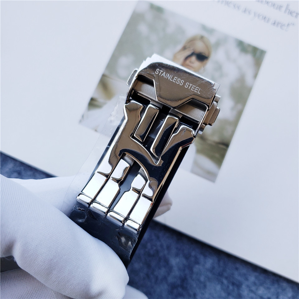 Men's Quartz Watch Chronograph 904L Stainless Steel 42mm-HB118