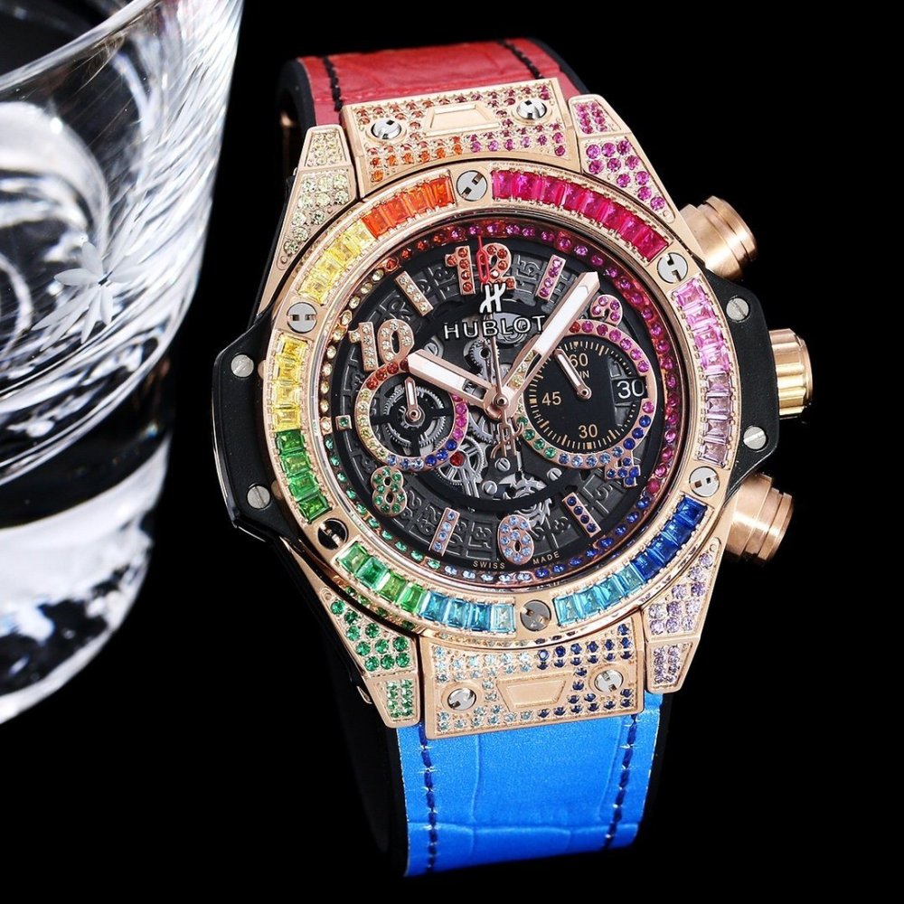 Men's Quartz Watch Chronograph 904L Stainless Steel 42mm-HB105