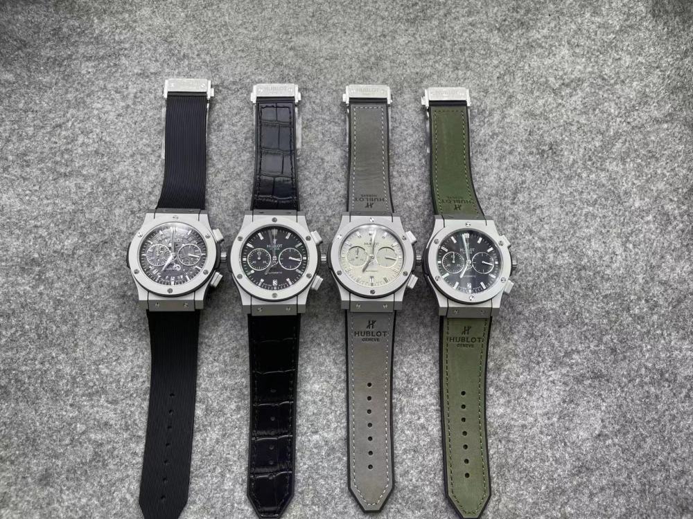 Men's Quartz Watch Chronograph 904L Stainless Steel 42mm-HB157