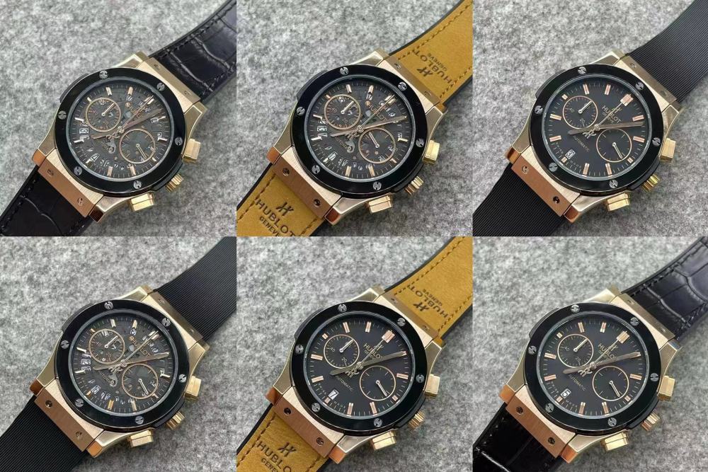 Men's Quartz Watch Chronograph 904L Stainless Steel 42mm-HB157