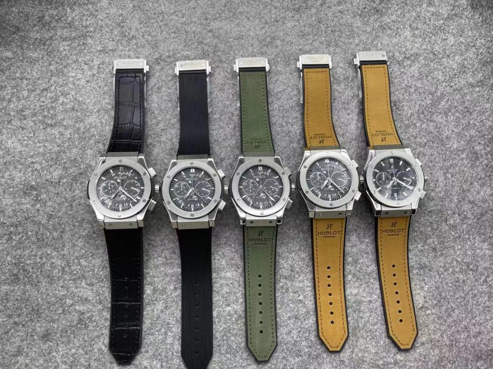 Men's Quartz Watch Chronograph 904L Stainless Steel 42mm-HB157