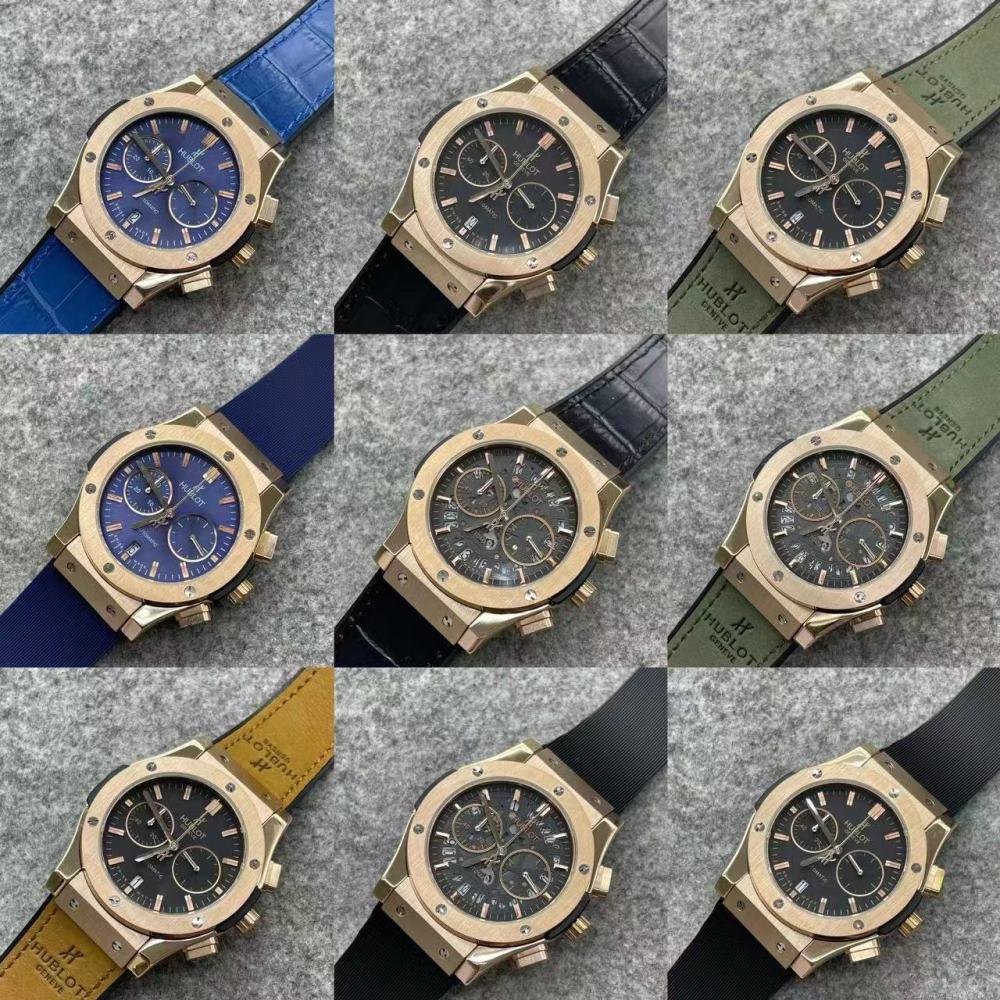 Men's Quartz Watch Chronograph 904L Stainless Steel 42mm-HB157