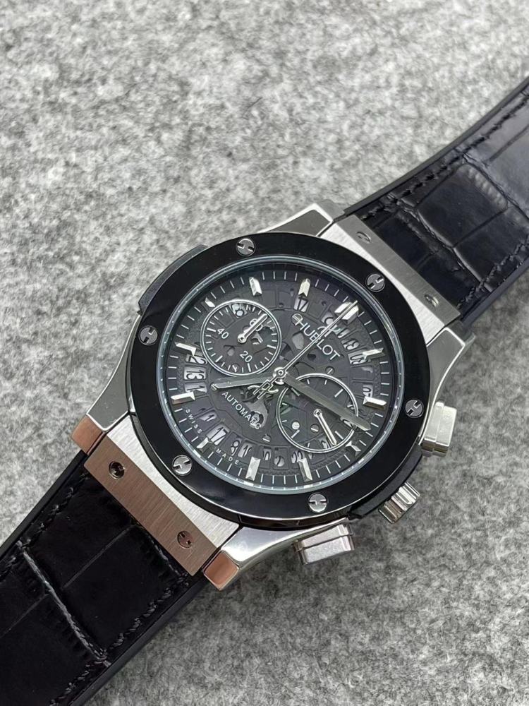 Men's Quartz Watch Chronograph 904L Stainless Steel 42mm-HB157