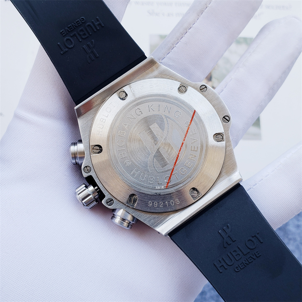 Men's Quartz Watch Chronograph 904L Stainless Steel 46mm-HB137
