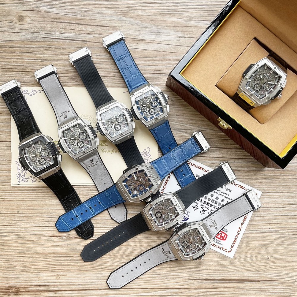 Men's Quartz Watch Chronograph 904L Stainless Steel 42mm-HB101
