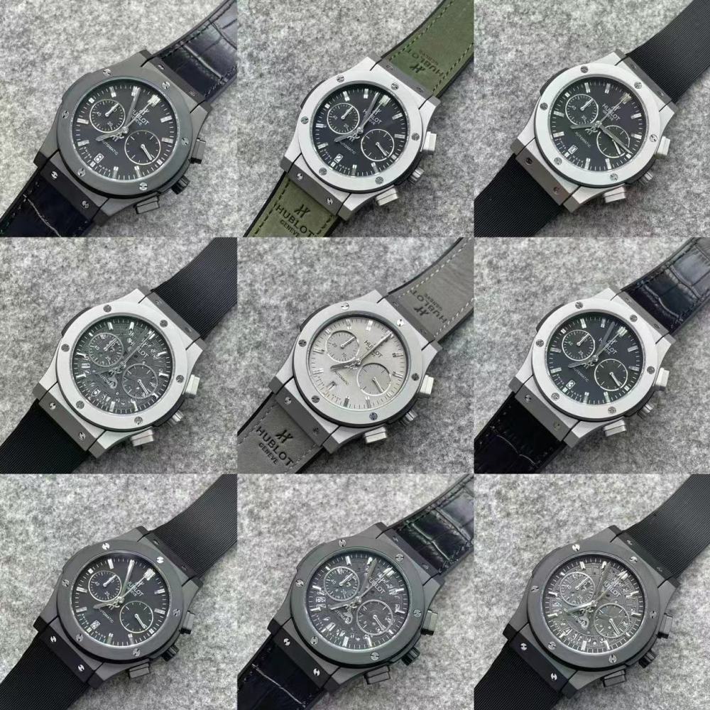 Men's Quartz Watch Chronograph 904L Stainless Steel 42mm-HB157