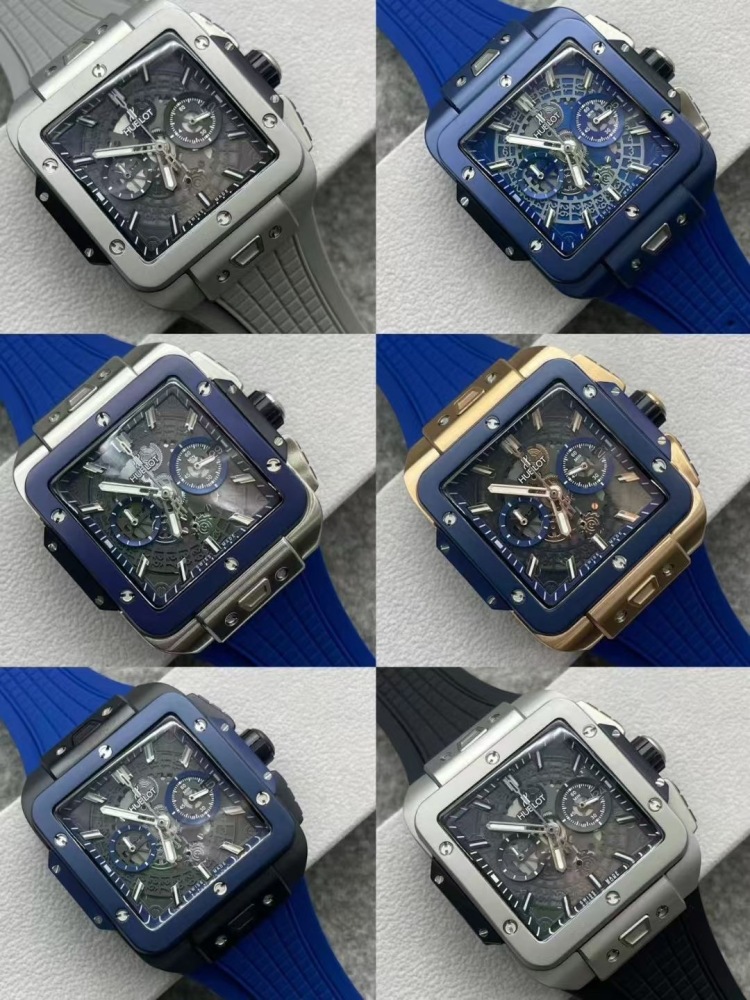 Men's Quartz Watch Chronograph 904L Stainless Steel 45mm-HB171
