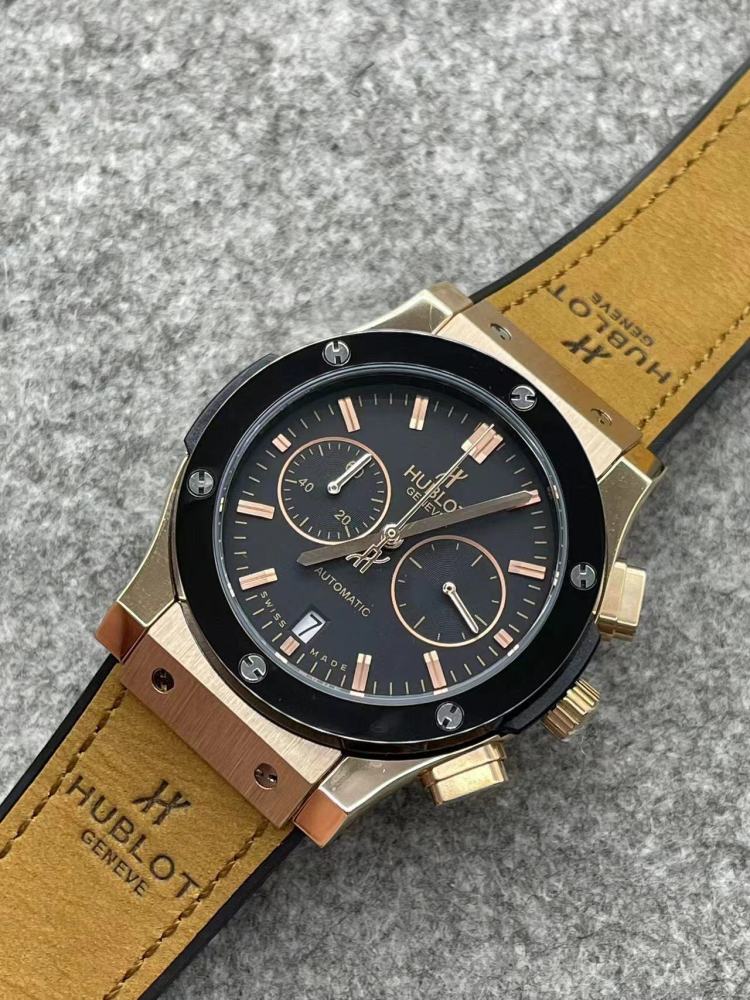 Men's Quartz Watch Chronograph 904L Stainless Steel 42mm-HB157