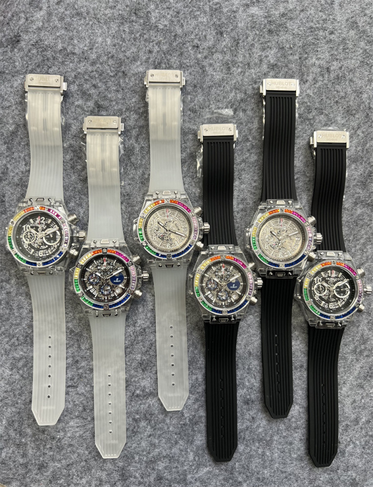 Men's Quartz Watch Chronograph 904L Stainless Steel 42mm-HB170