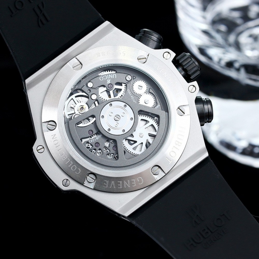 Men's Quartz Watch Chronograph 904L Stainless Steel 45mm-HB174