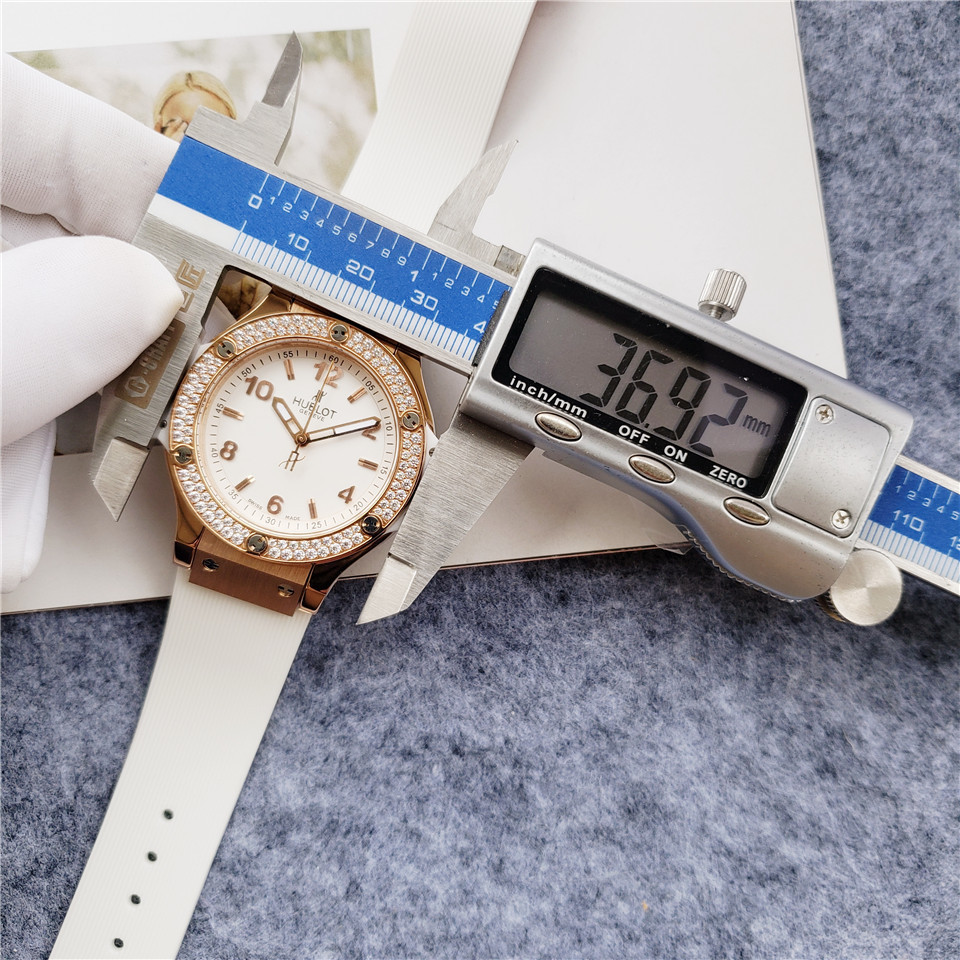 Women's  Quartz Watch Chronograph 904L Stainless Steel 37mm-HB125