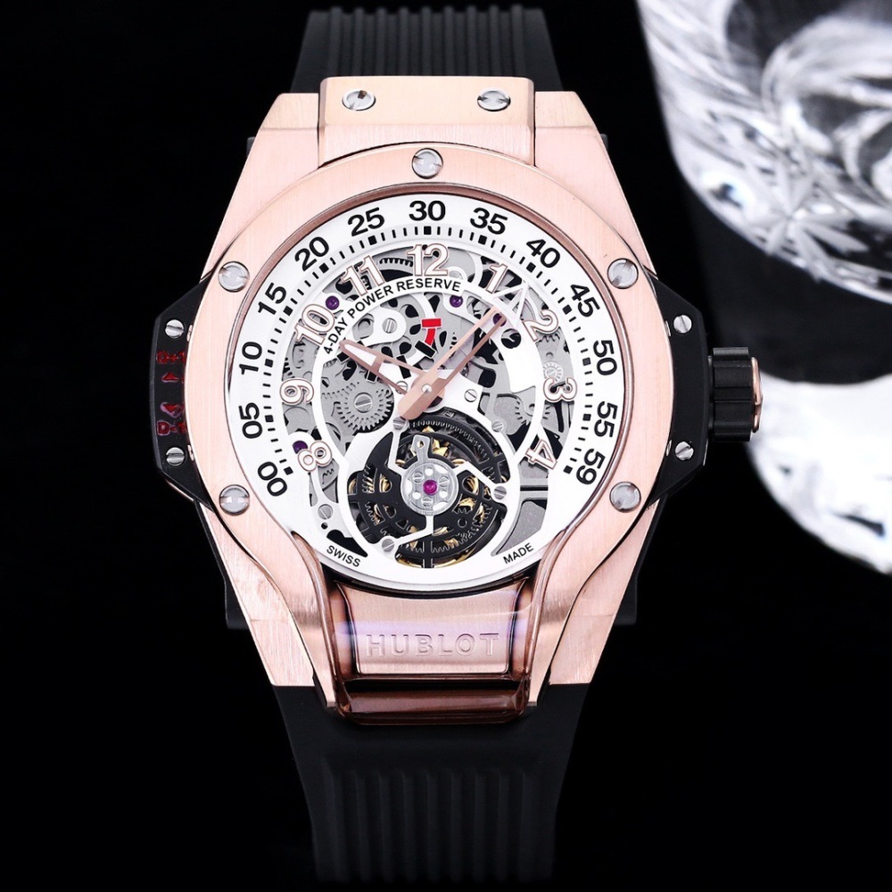 Men's Automatic Mechanical Watch 904L Stainless Steel 44mm-HB148
