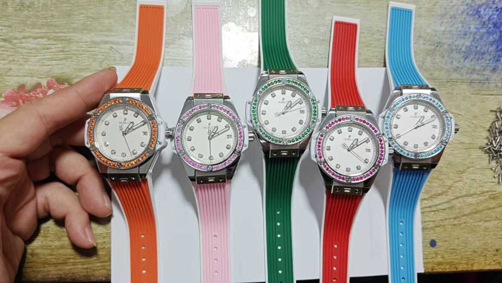 Women's  Quartz Watch Chronograph 904L Stainless Steel 38mm-HB185