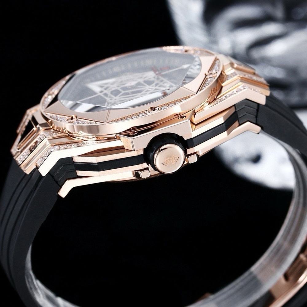Men's Quartz Watch Chronograph 904L Stainless Steel 45mm-HB161