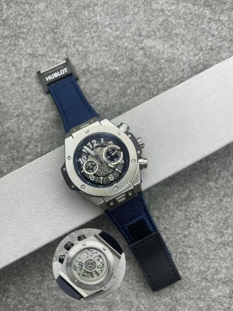 Men's Quartz Watch Chronograph 904L Stainless Steel 45mm-HB167