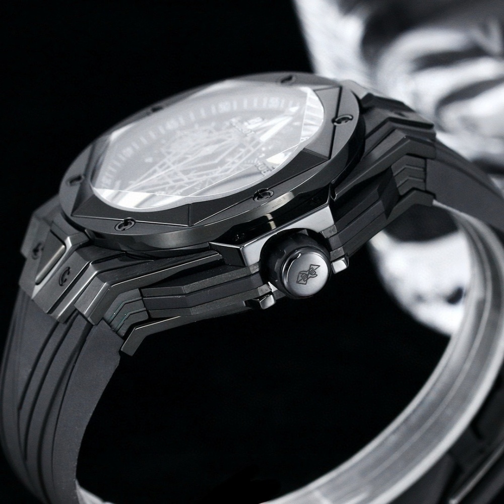 Men's Quartz Watch Chronograph 904L Stainless Steel 45mm-HB160