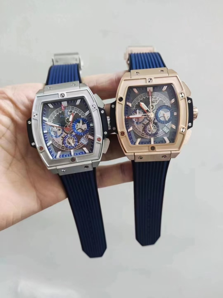 Men's Quartz Watch Chronograph 904L Stainless Steel 42mm-HB151