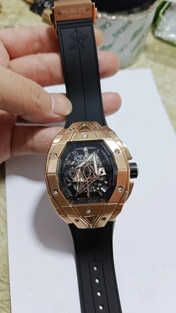 Men's Quartz Watch Chronograph 904L Stainless Steel 46mm-HB208