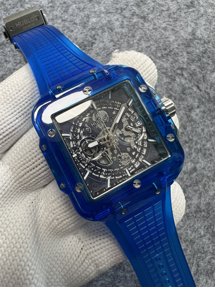 Men's Quartz Watch Chronograph 904L Stainless Steel 45mm-HB169