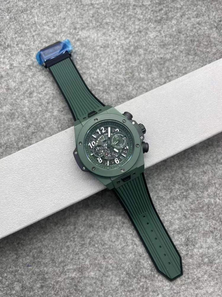 Men's Quartz Watch Chronograph 904L Stainless Steel 45mm-HB165