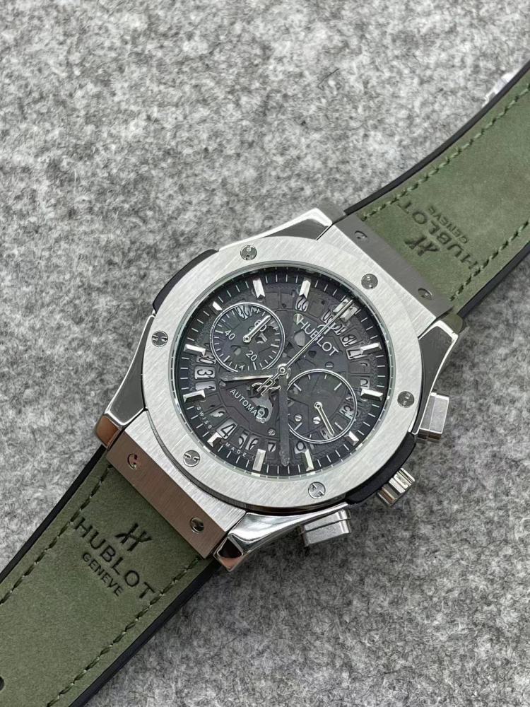 Men's Quartz Watch Chronograph 904L Stainless Steel 42mm-HB157