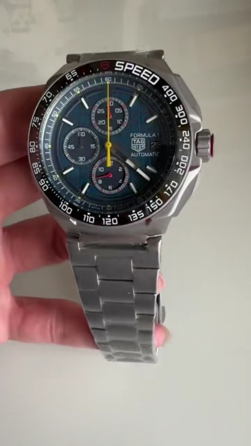 Men's Quartz Watch Chronograph 904L Stainless Steel 44mm-TAG348