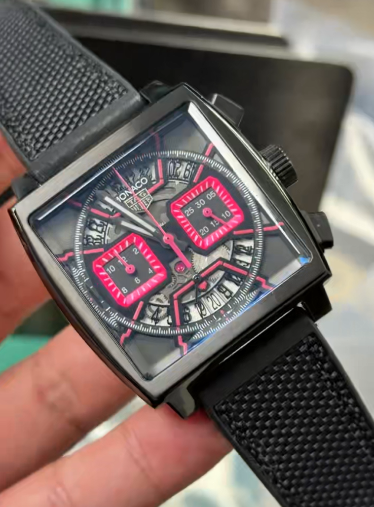 Men's Quartz Watch Chronograph 904L Stainless Steel 42mm-TAG400