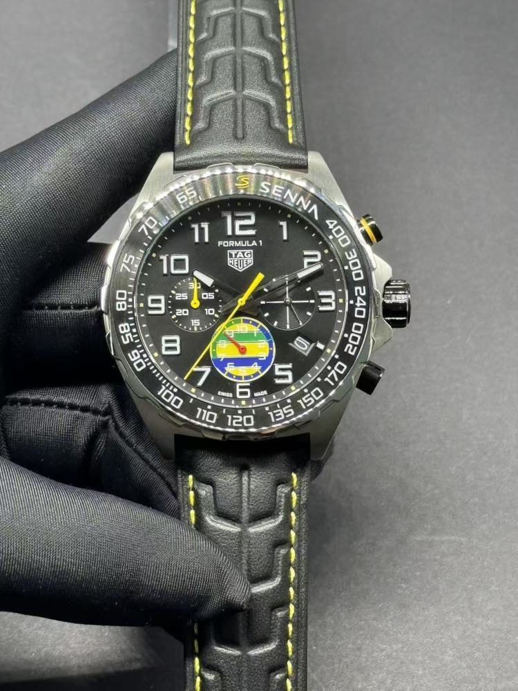 Men's Quartz Watch Chronograph 904L Stainless Steel 45mm-TAG383