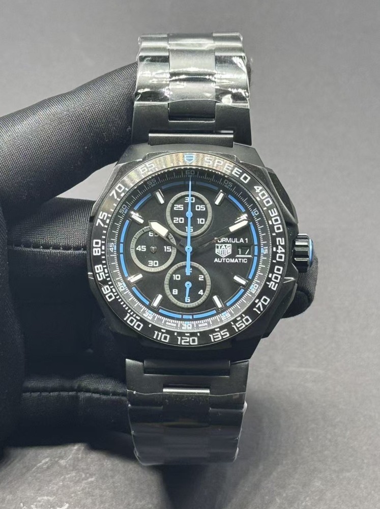 Men's Quartz Watch Chronograph 904L Stainless Steel 44mm-TAG381