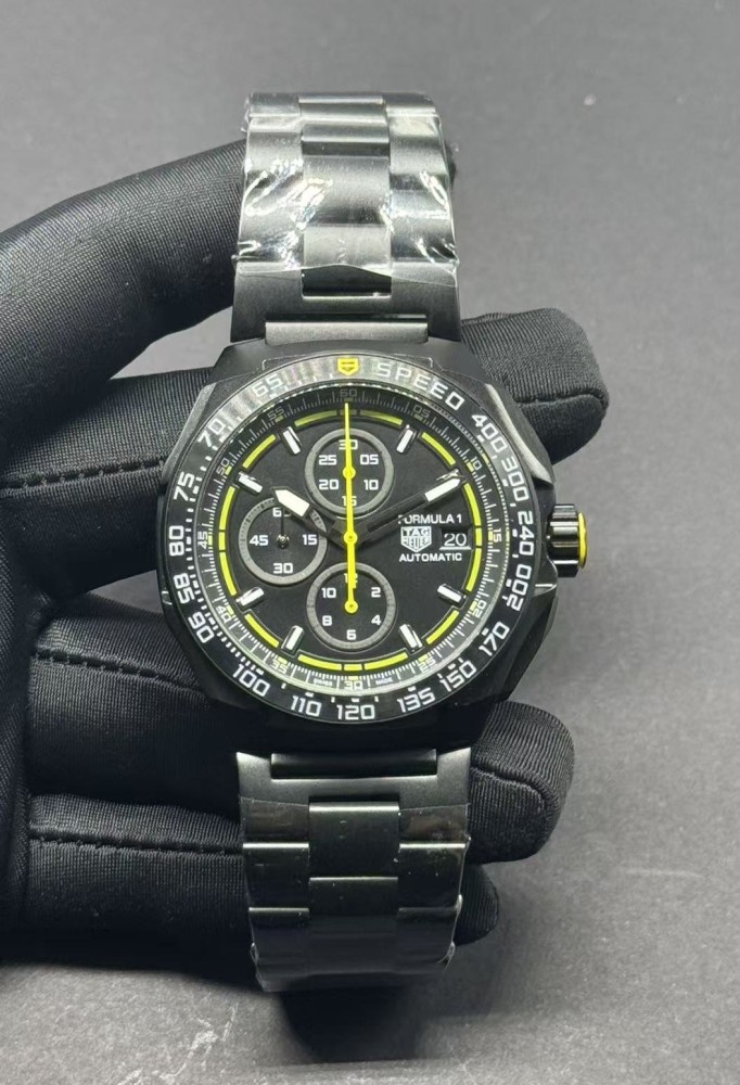 Men's Quartz Watch Chronograph 904L Stainless Steel 44mm-TAG381