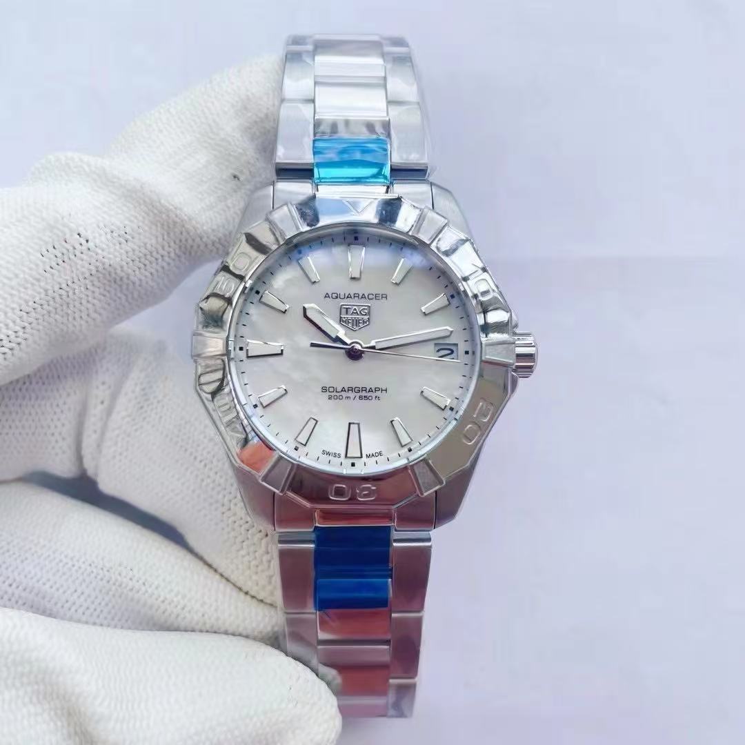Women's  Quartz Watch Chronograph 904L Stainless Steel 34mm-TAG372