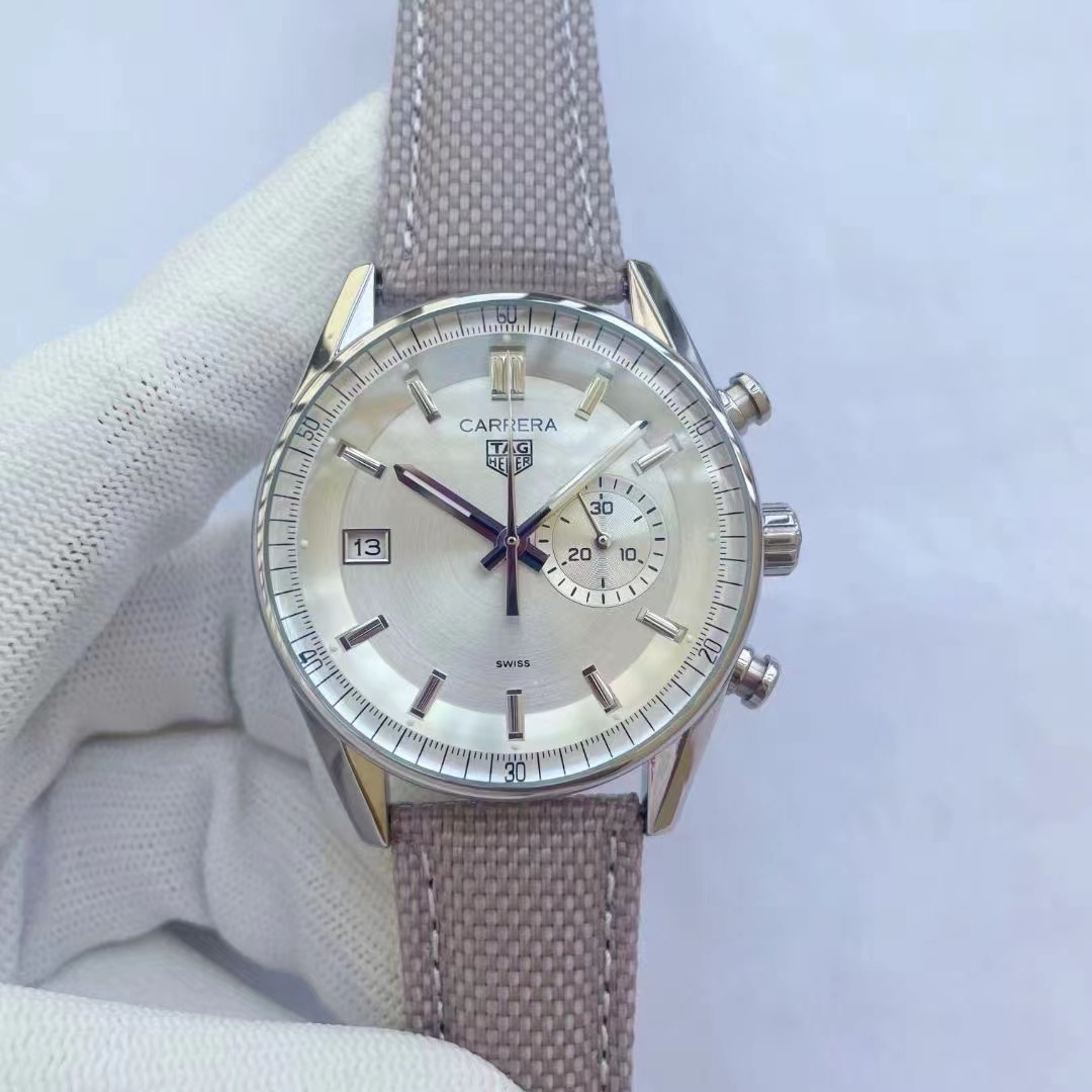 Men's Quartz Watch Chronograph 904L Stainless Steel 42mm-TAG388