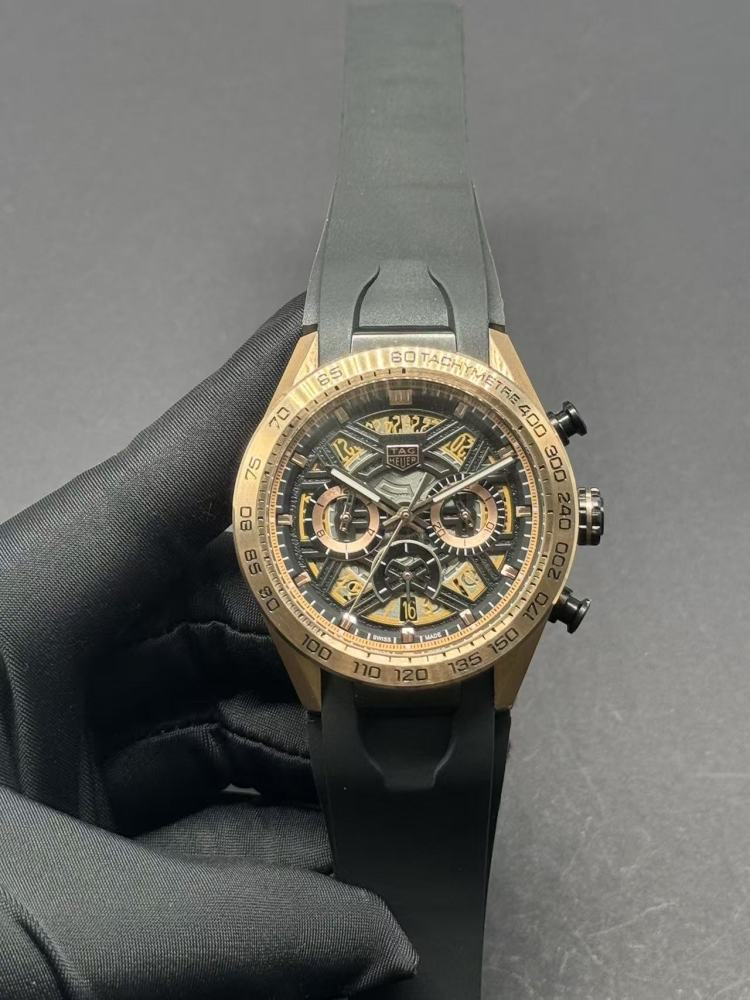 Men's Quartz Watch Chronograph 904L Stainless Steel 44mm-TAG336