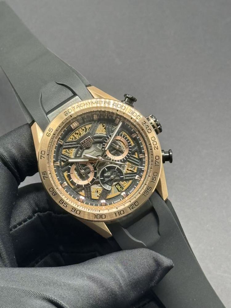 Men's Quartz Watch Chronograph 904L Stainless Steel 44mm-TAG336