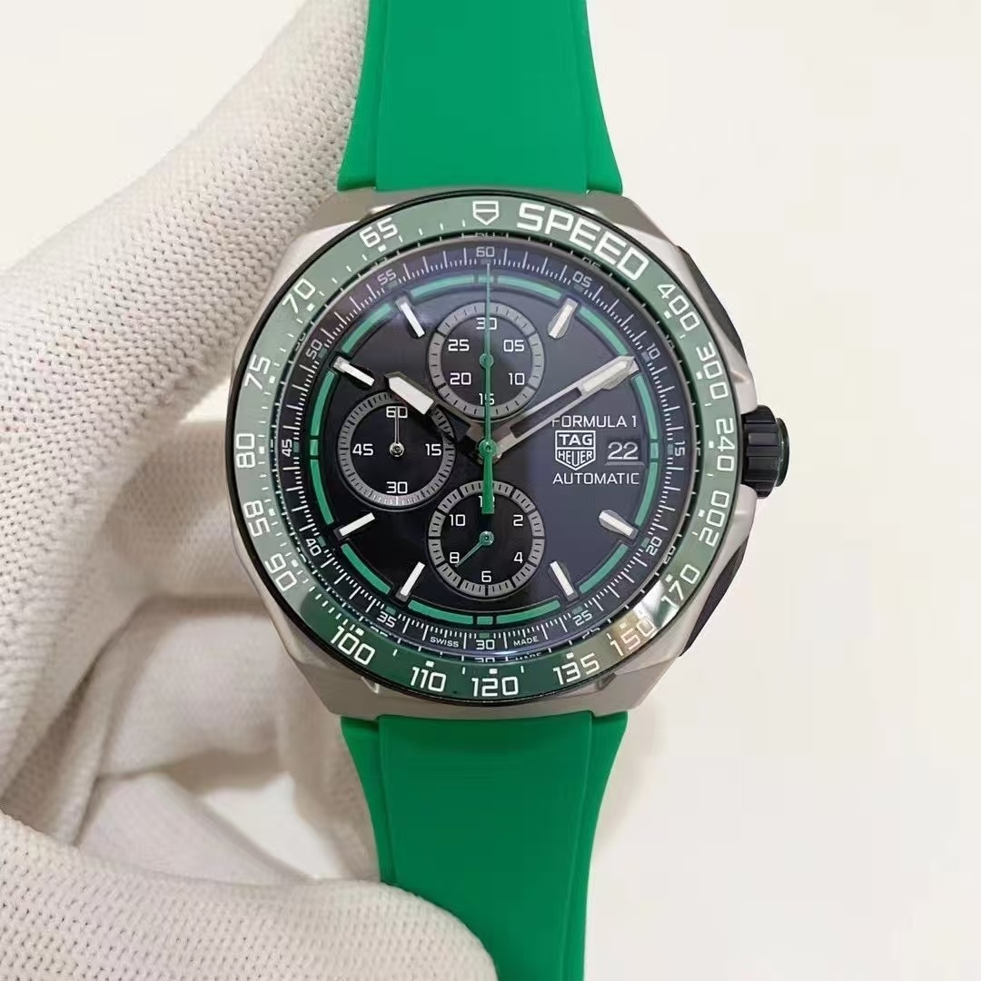 Men's Quartz Watch Chronograph 904L Stainless Steel 44mm-TAG375