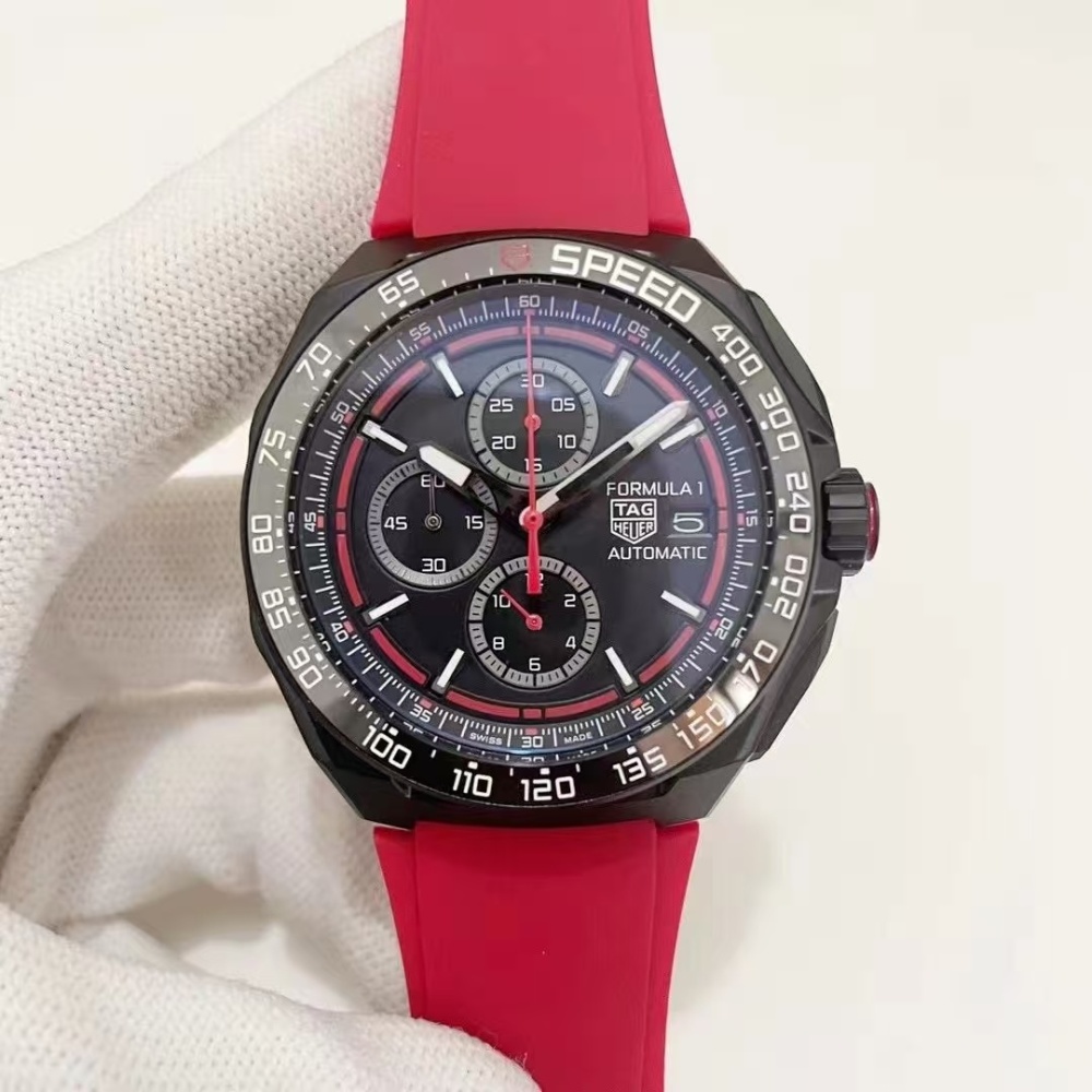 Men's Quartz Watch Chronograph 904L Stainless Steel 44mm-TAG375