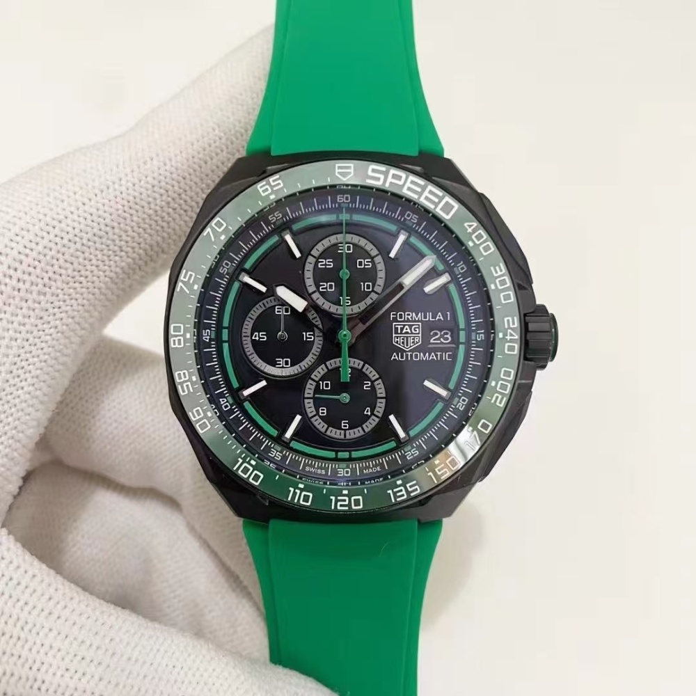 Men's Quartz Watch Chronograph 904L Stainless Steel 44mm-TAG375