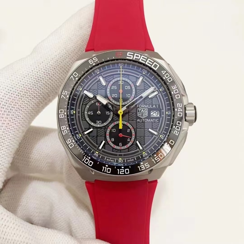 Men's Quartz Watch Chronograph 904L Stainless Steel 44mm-TAG376