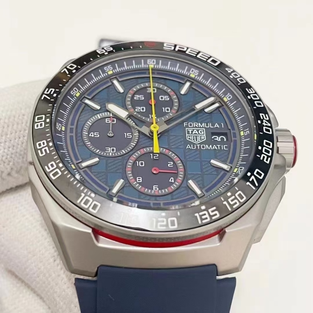 Men's Quartz Watch Chronograph 904L Stainless Steel 44mm-TAG376