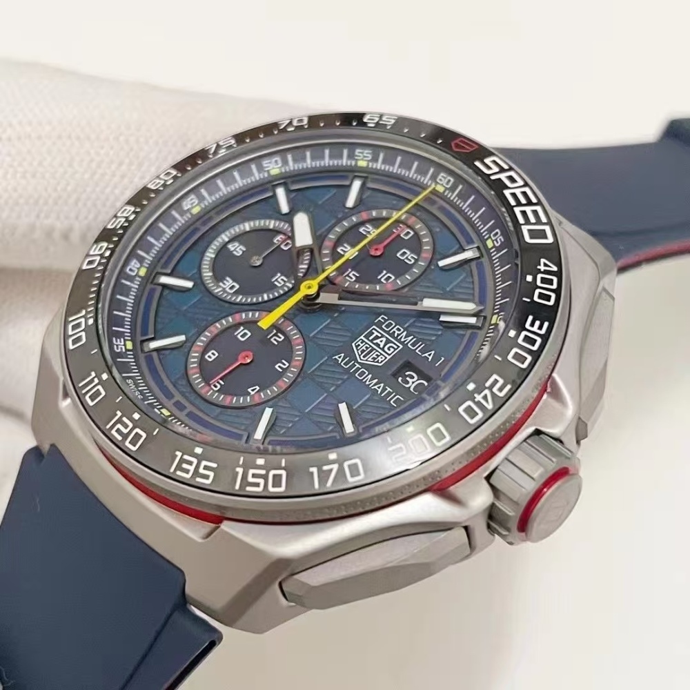 Men's Quartz Watch Chronograph 904L Stainless Steel 44mm-TAG376