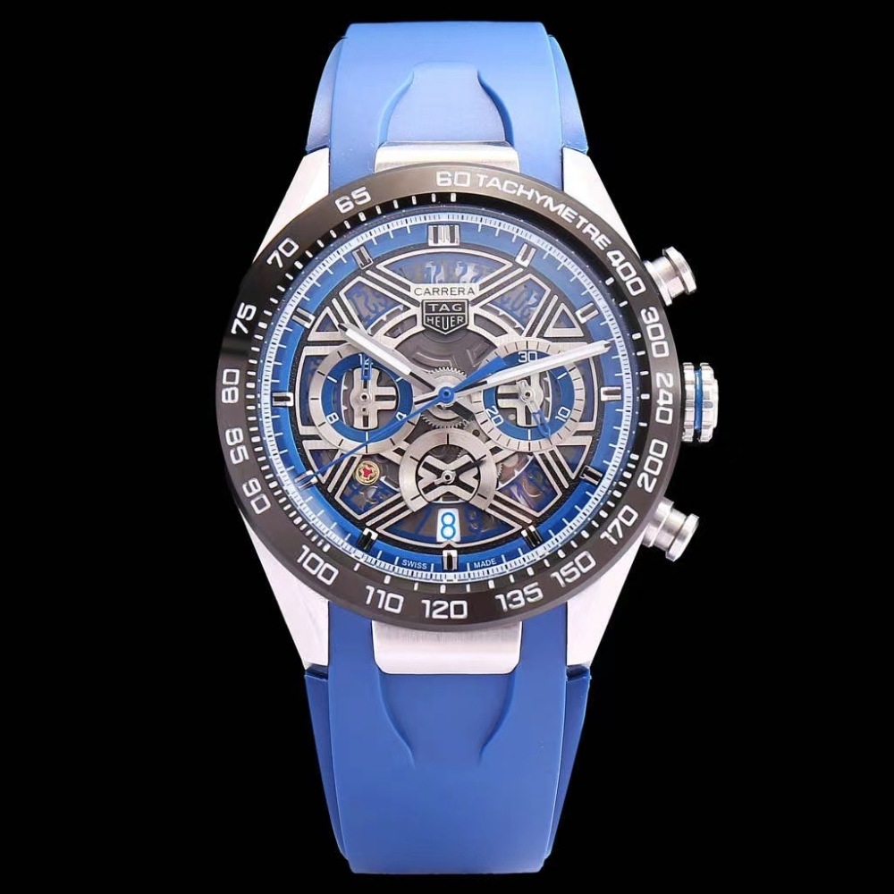 Men's Quartz Watch Chronograph 904L Stainless Steel 44mm-TAG336